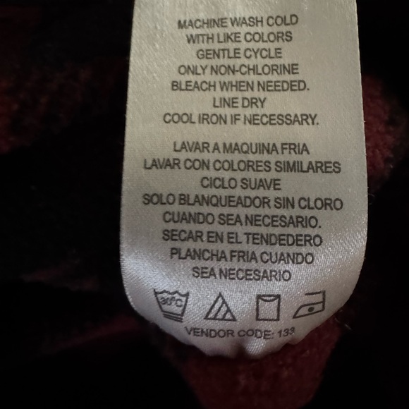 Lee Men's Black Flannel Lined Jacket Large - Picture 9 of 9